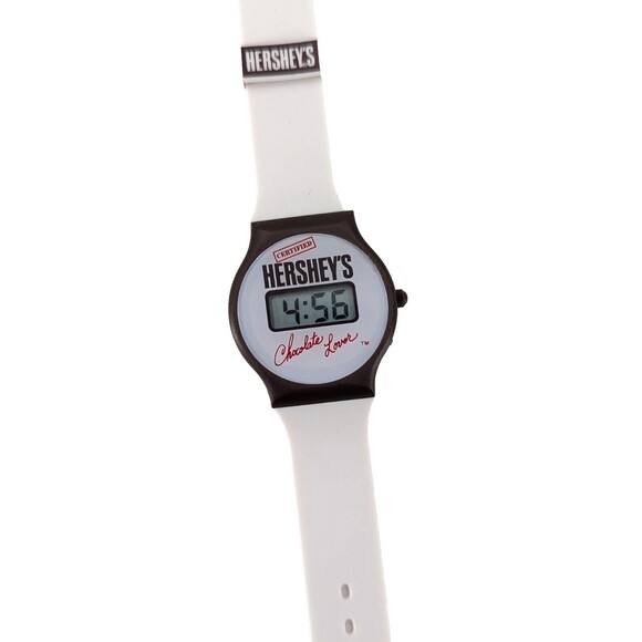 Vintage 80s Hershey's Digital Certified Hershey's Chocolate Lover Wrist Watch - Picture 1 of 5